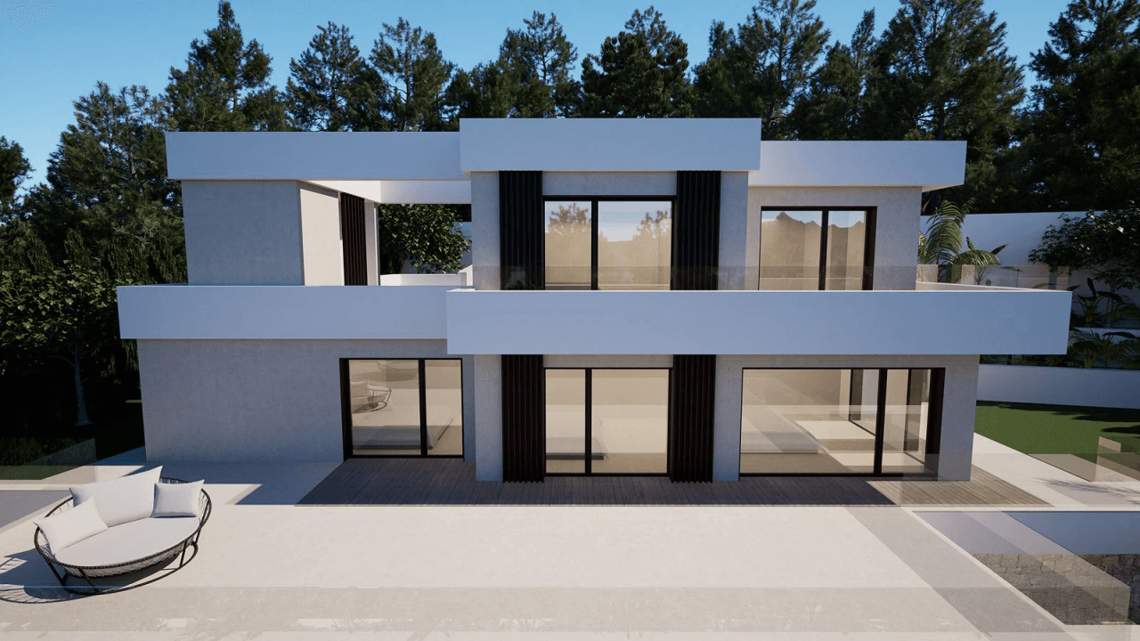 Frontline Golf Villa in Altea la Vella with Exclusive Privacy and Open Views