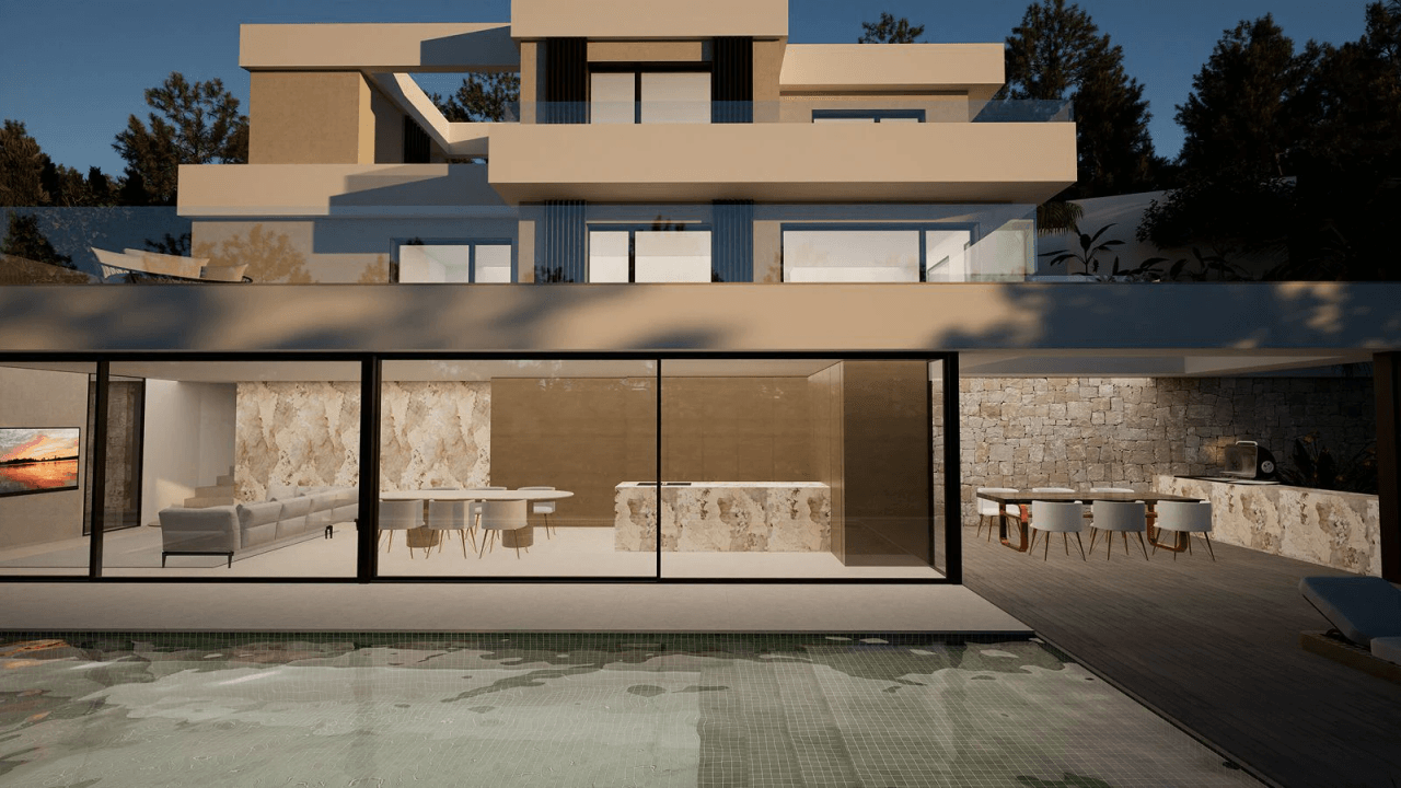 Frontline Golf Villa in Altea la Vella with Exclusive Privacy and Open Views
