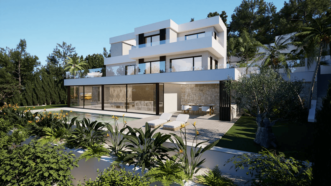 Frontline Golf Villa in Altea la Vella with Exclusive Privacy and Open Views