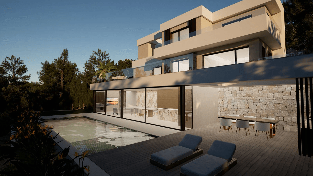 Frontline Golf Villa in Altea la Vella with Exclusive Privacy and Open Views