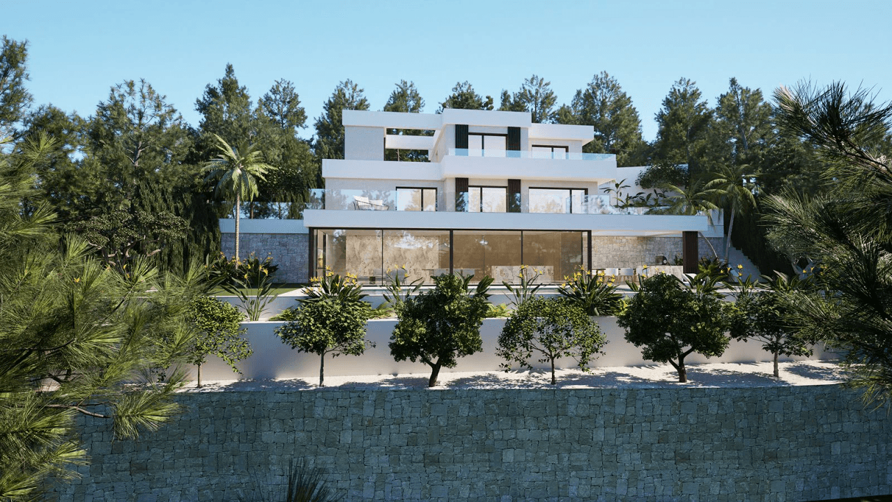 Frontline Golf Villa in Altea la Vella with Exclusive Privacy and Open Views