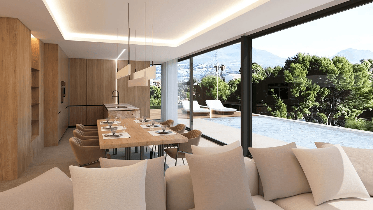 Frontline Golf Villa in Altea la Vella with Exclusive Privacy and Open Views