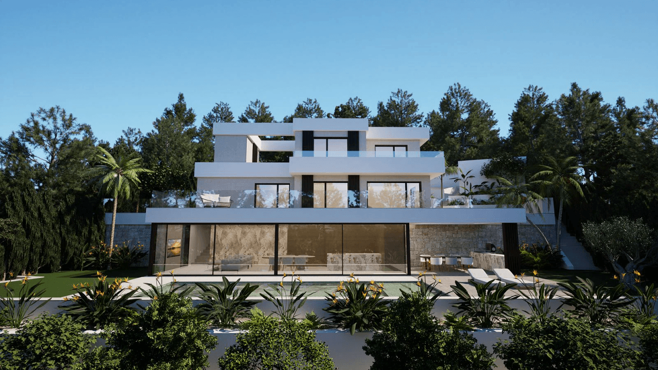 Frontline Golf Villa in Altea la Vella with Exclusive Privacy and Open Views
