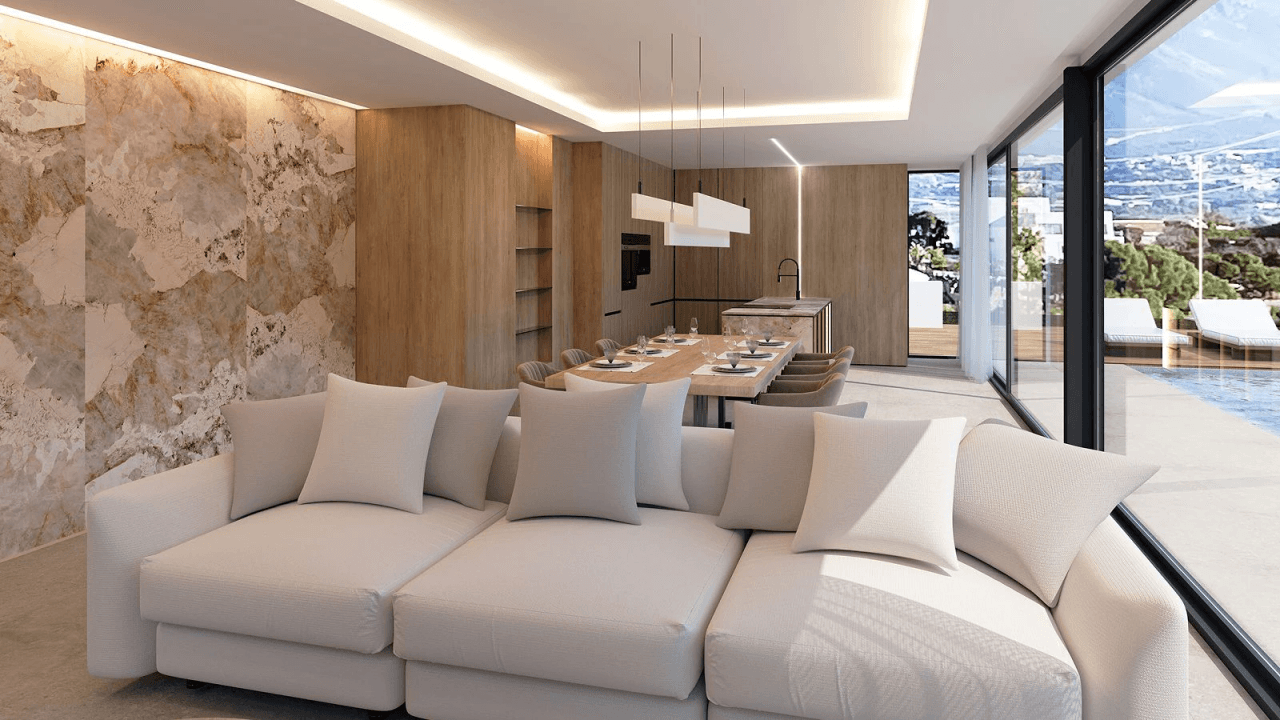 Frontline Golf Villa in Altea la Vella with Exclusive Privacy and Open Views