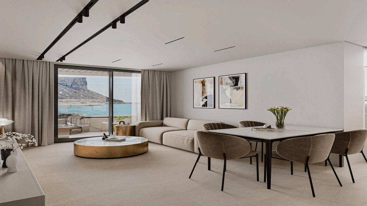 Modern 3 Bedroom Apartments for Sale in Calpe With Sea Views