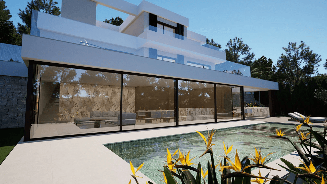 Frontline Golf Villa in Altea la Vella with Exclusive Privacy and Open Views