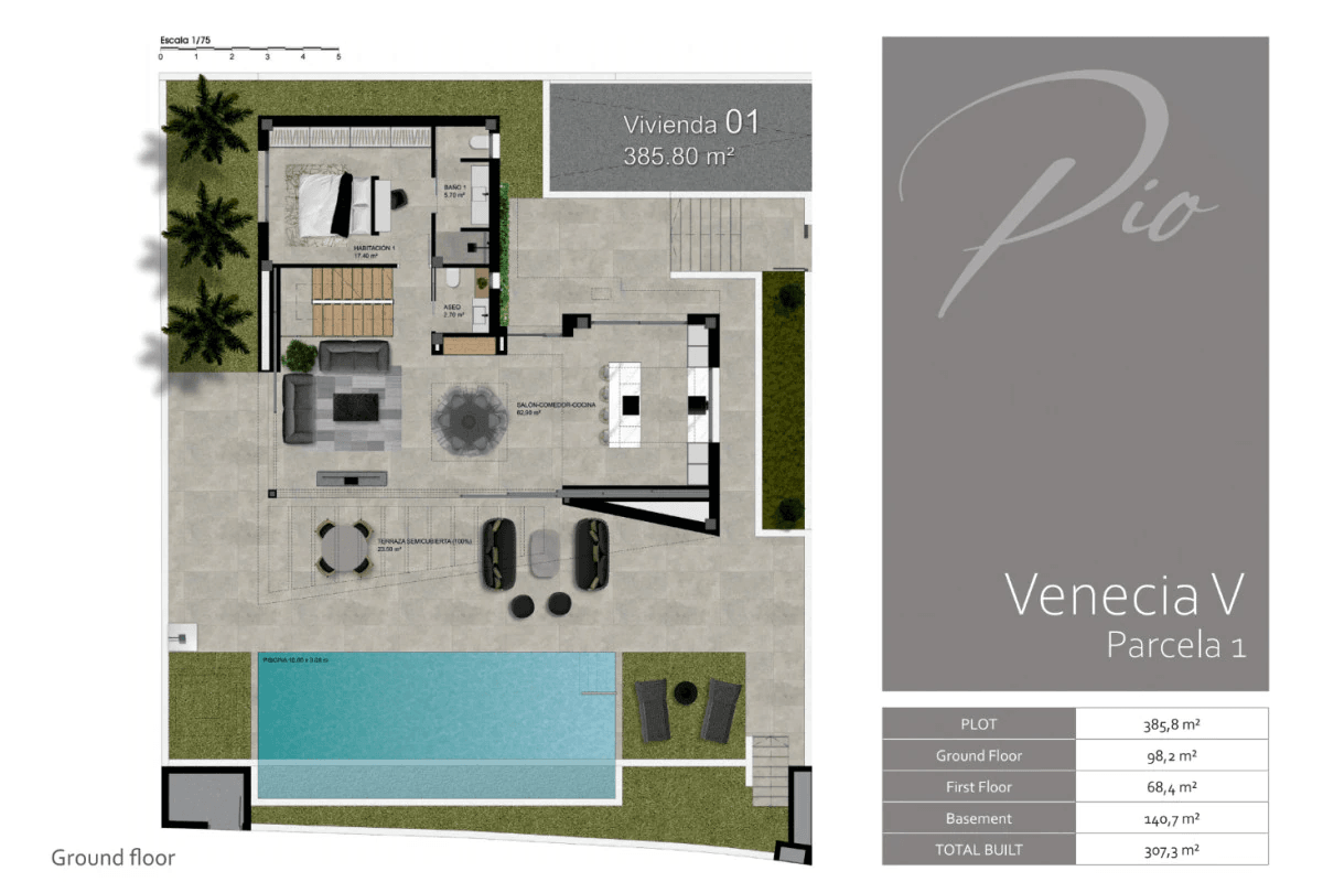 Villa for sale in Polop