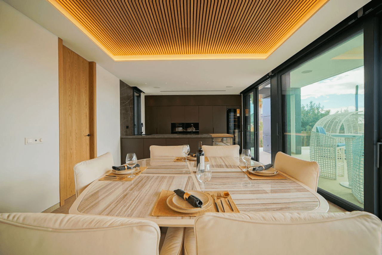 Impressive luxury villa in a minimalist style that combines luxury and comfort.
