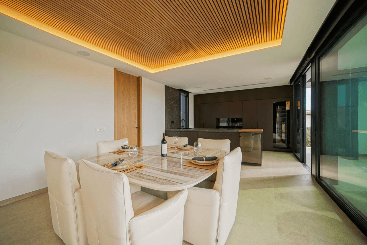 Impressive luxury villa in a minimalist style that combines luxury and comfort.