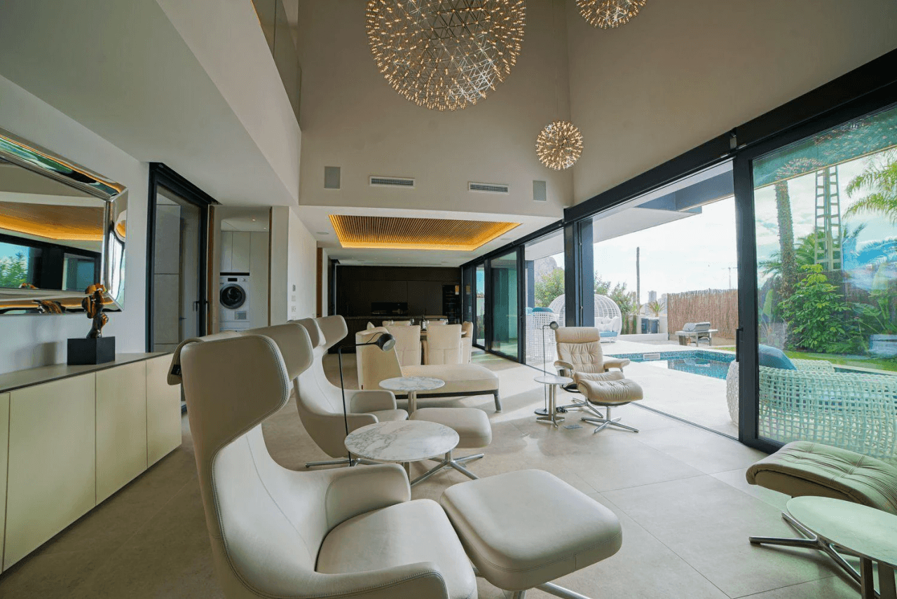 Impressive luxury villa in a minimalist style that combines luxury and comfort.