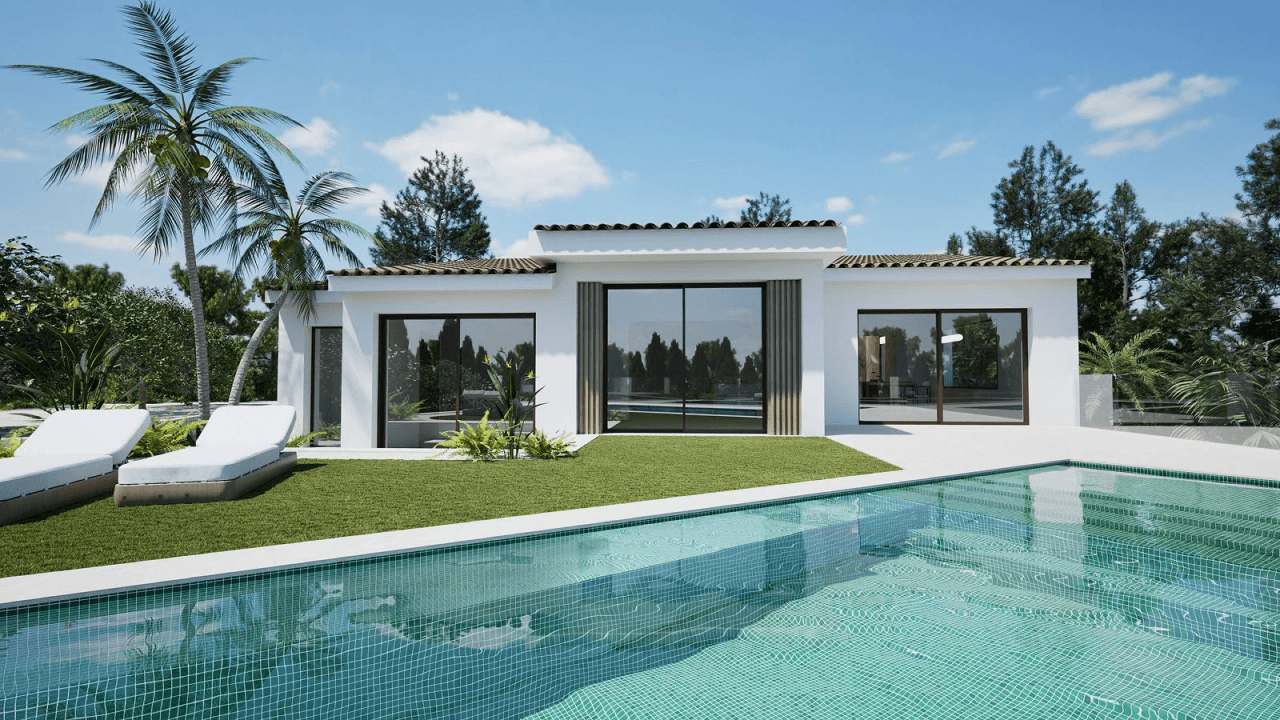 Elegant Villa with Guest Apartment by the Golf Course