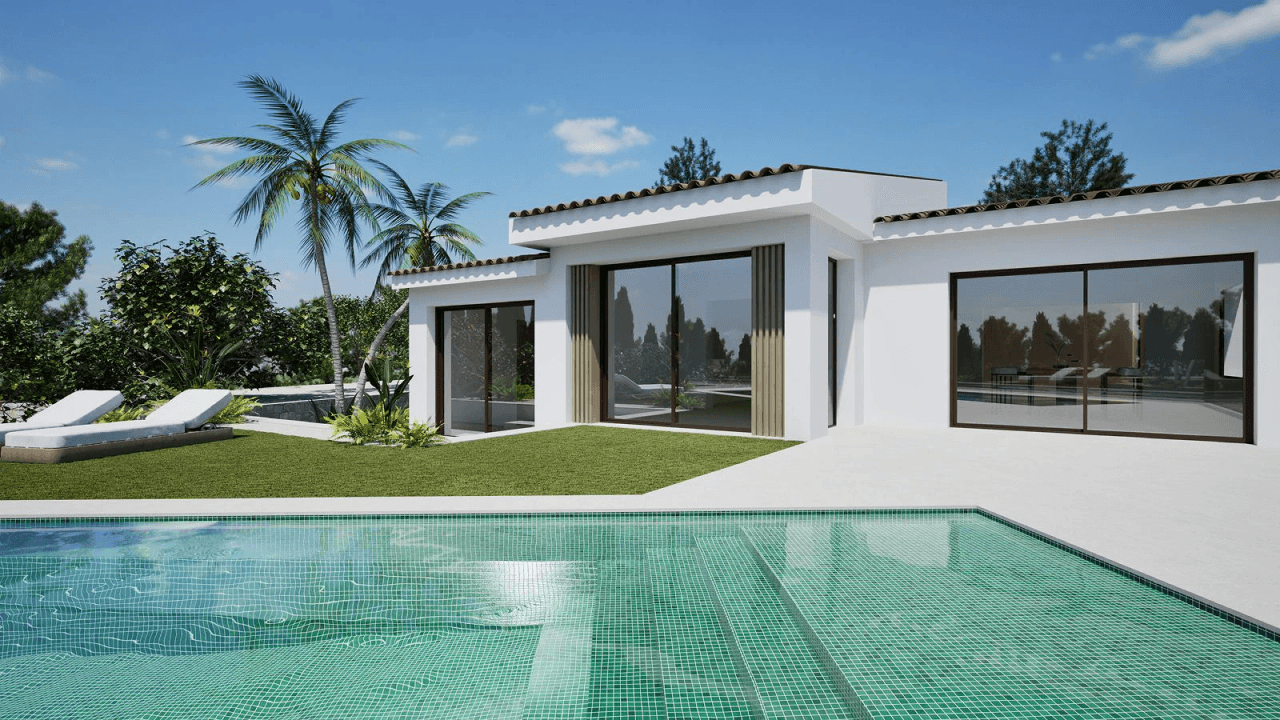 Elegant Villa with Guest Apartment by the Golf Course
