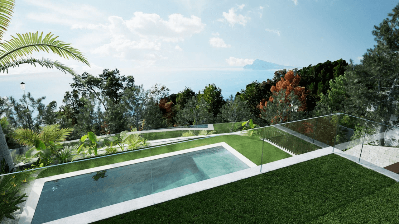 Modern luxury villa with panoramic sea views in exclusive Altea Hills