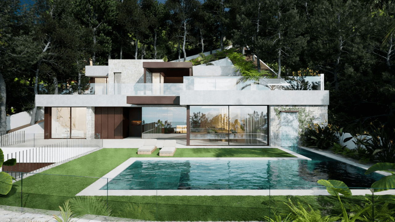 Modern luxury villa with panoramic sea views in exclusive Altea Hills