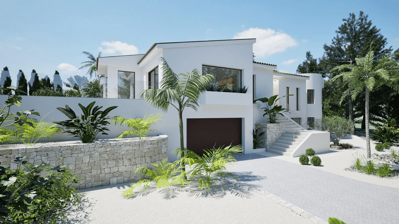 Elegant Villa with Guest Apartment by the Golf Course