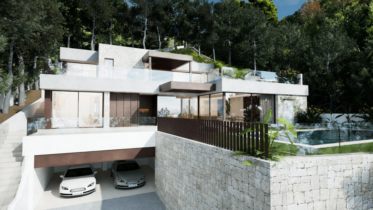 Modern luxury villa with panoramic sea views in exclusive Altea Hills