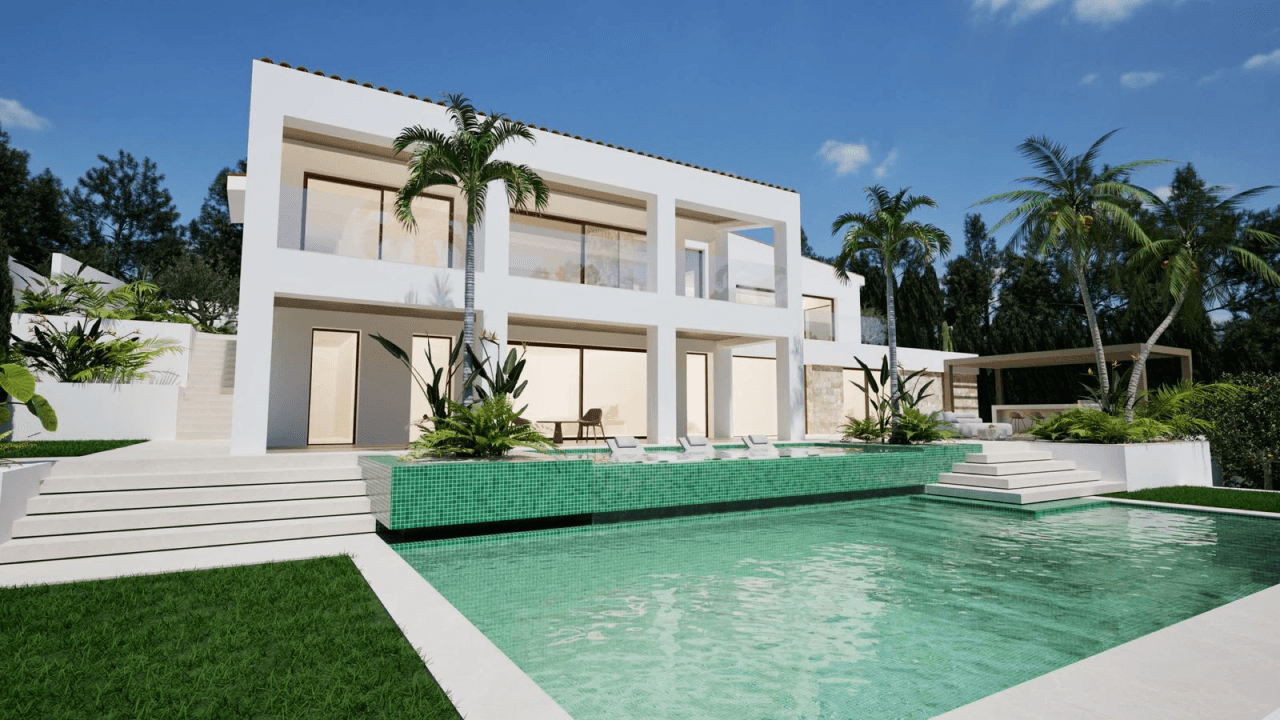 Luxury villa in Altea Golf Club with panoramic views