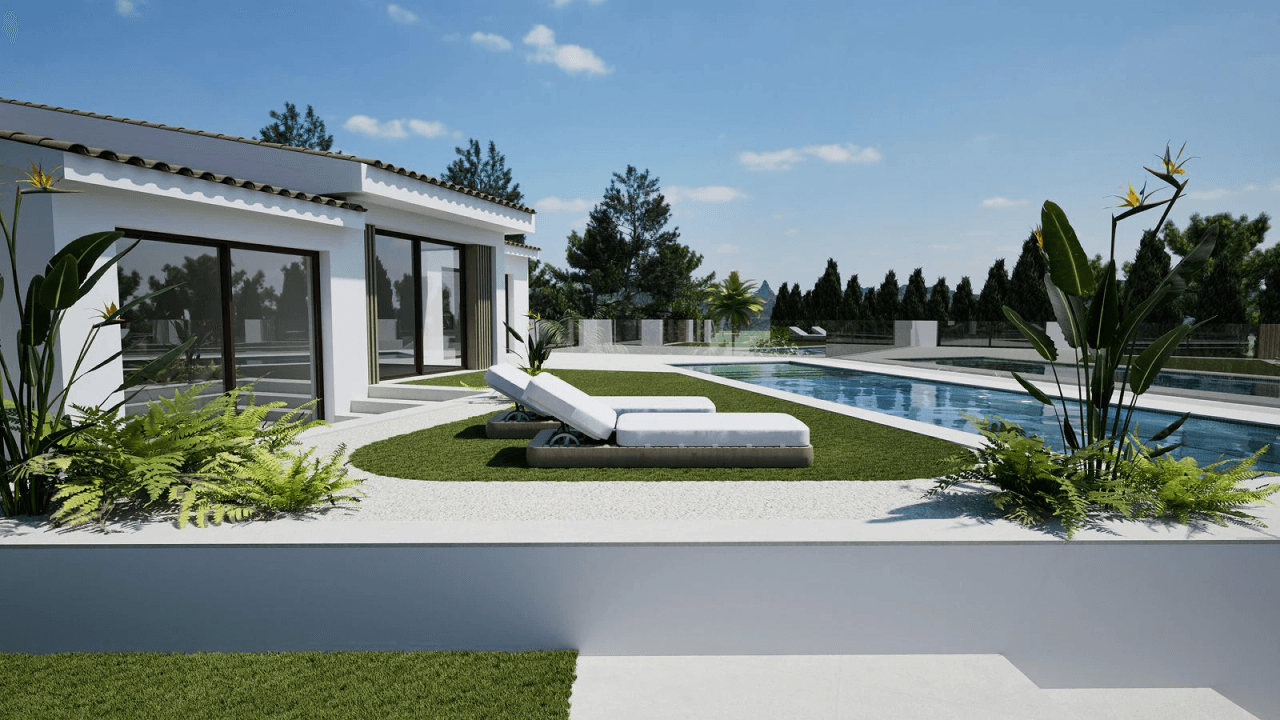 Elegant Villa with Guest Apartment by the Golf Course