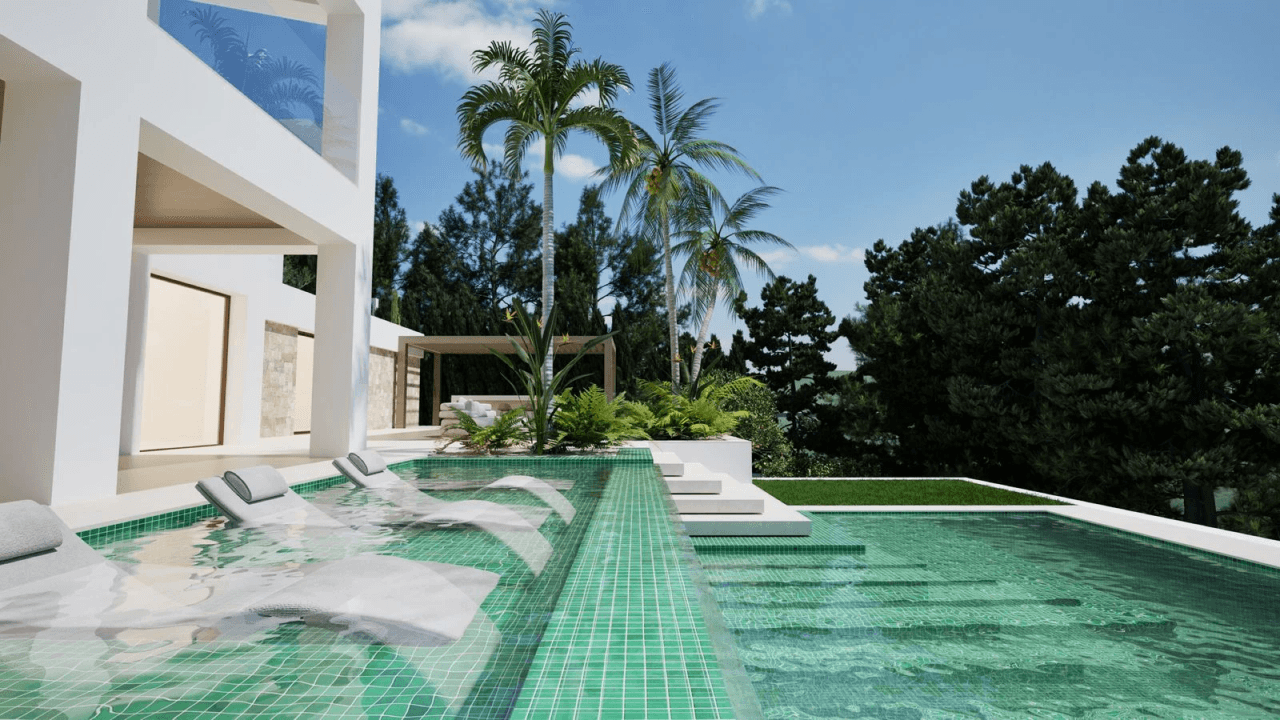 Luxury villa in Altea Golf Club with panoramic views