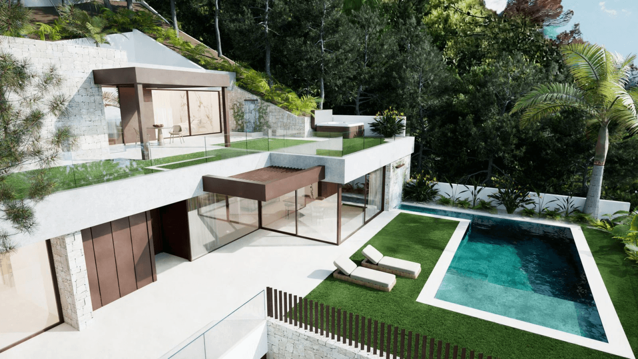 Modern luxury villa with panoramic sea views in exclusive Altea Hills