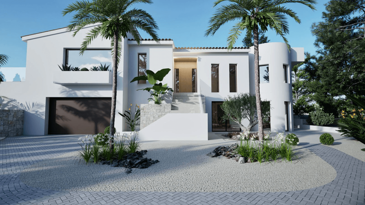Elegant Villa with Guest Apartment by the Golf Course