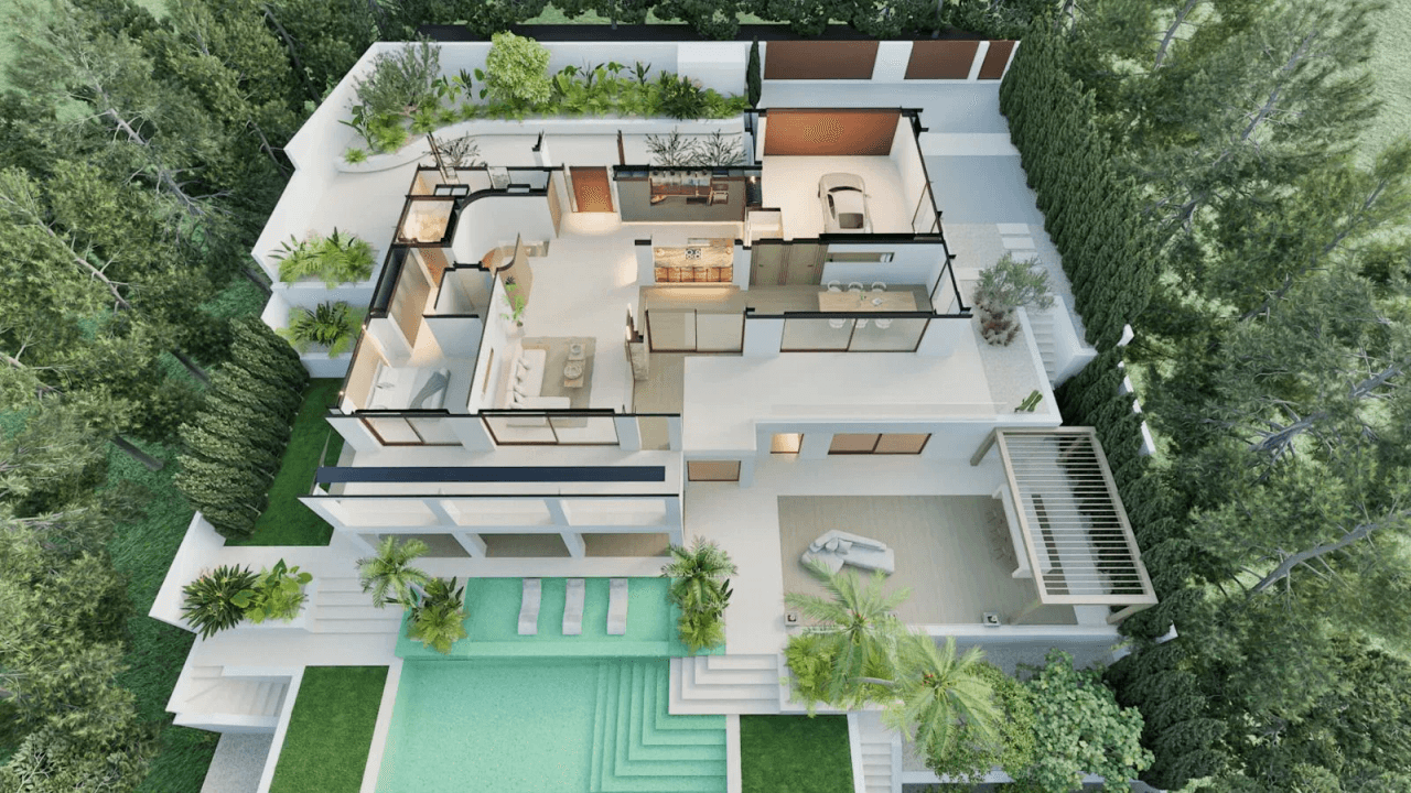 Luxury villa in Altea Golf Club with panoramic views