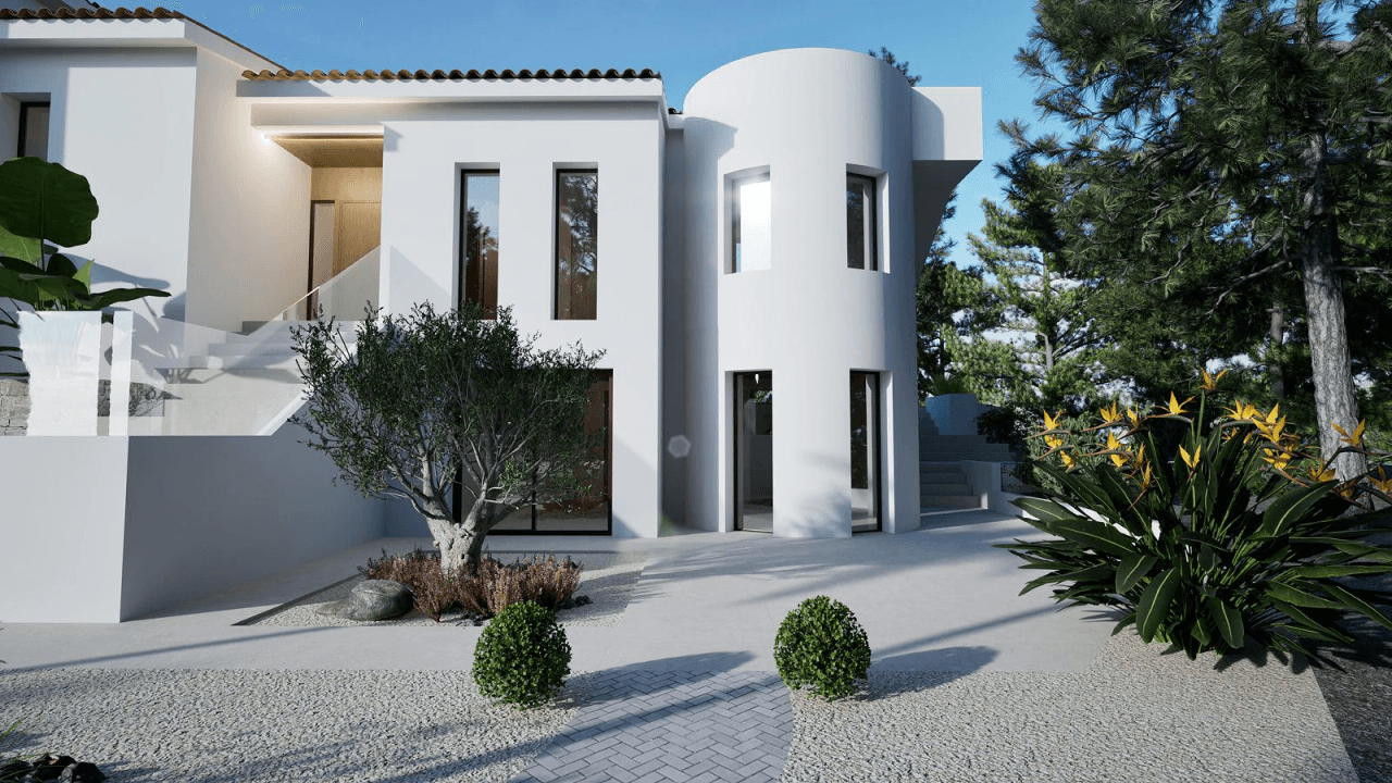 Elegant Villa with Guest Apartment by the Golf Course