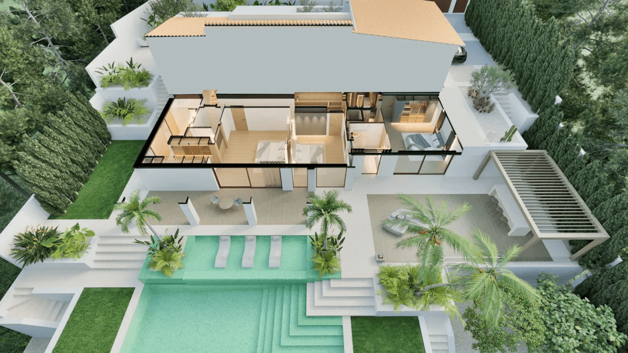 Luxury villa in Altea Golf Club with panoramic views