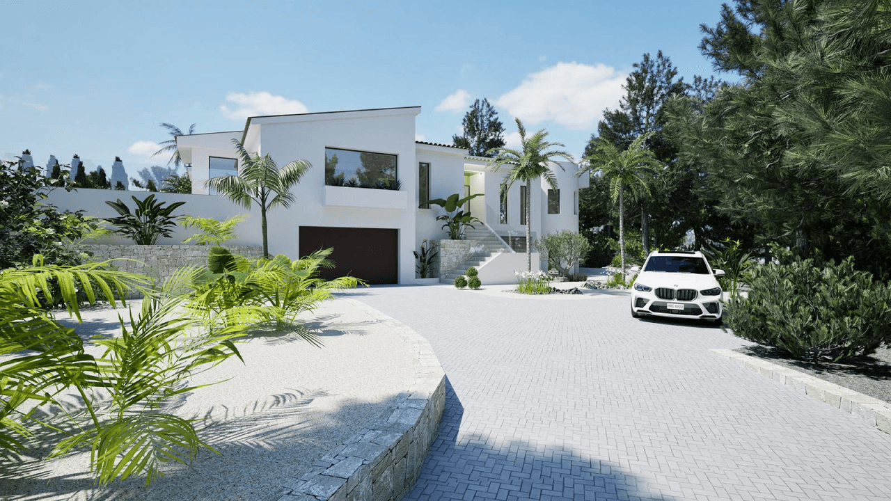 Elegant Villa with Guest Apartment by the Golf Course