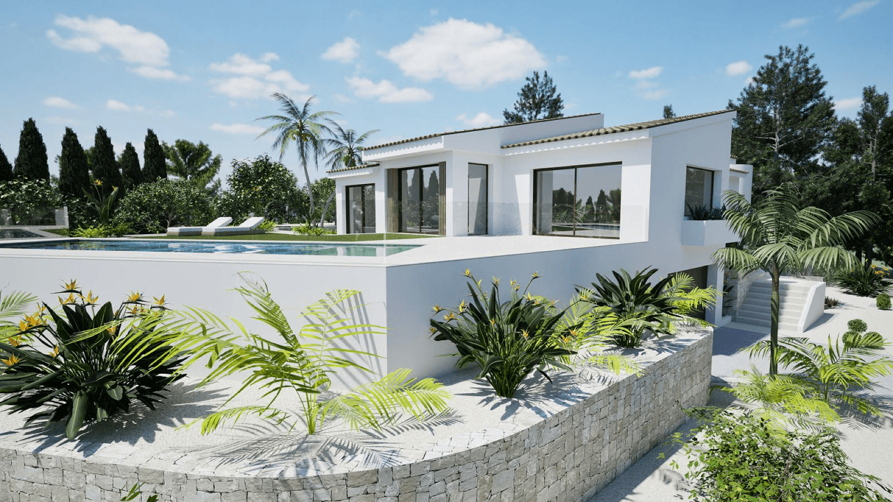 Elegant Villa with Guest Apartment by the Golf Course
