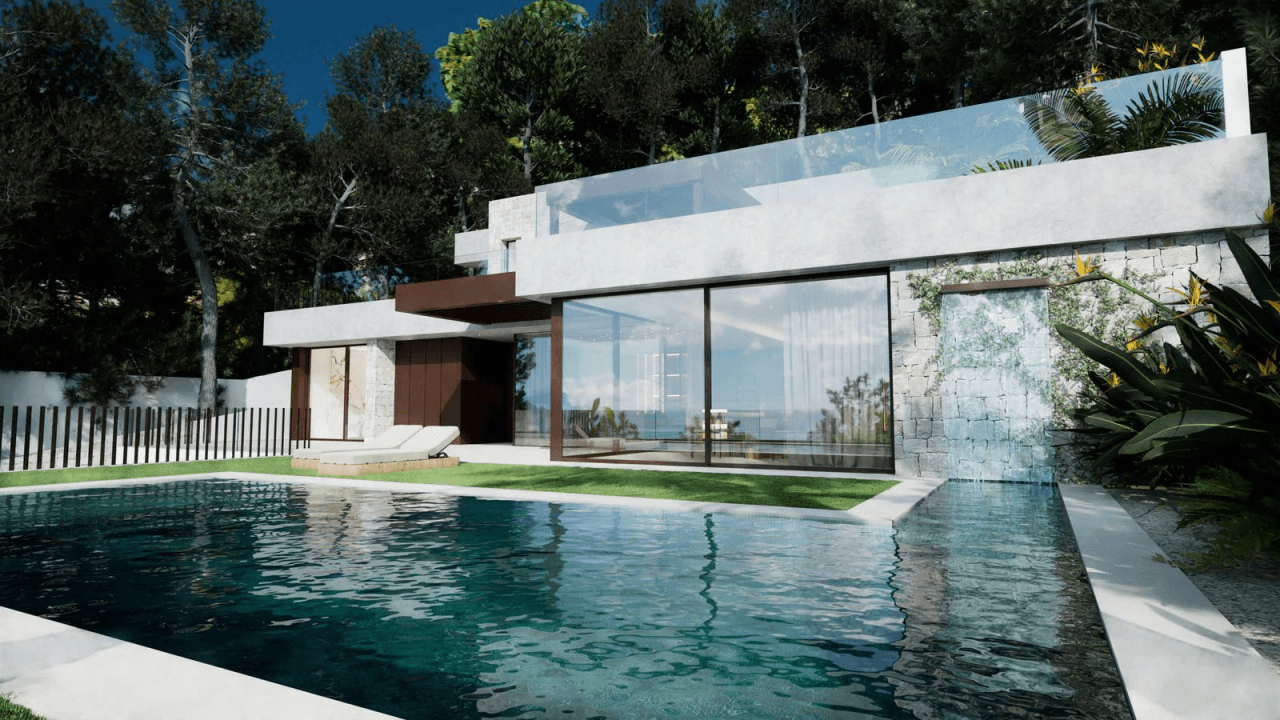 Modern luxury villa with panoramic sea views in exclusive Altea Hills