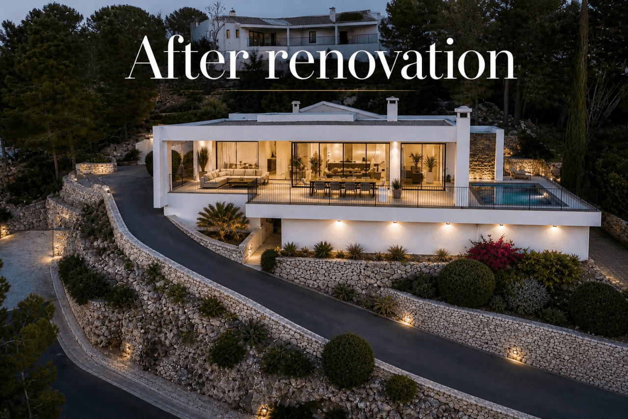 Single-Level Villa with Panoramic Sea Views for Sale in Altea La Vella