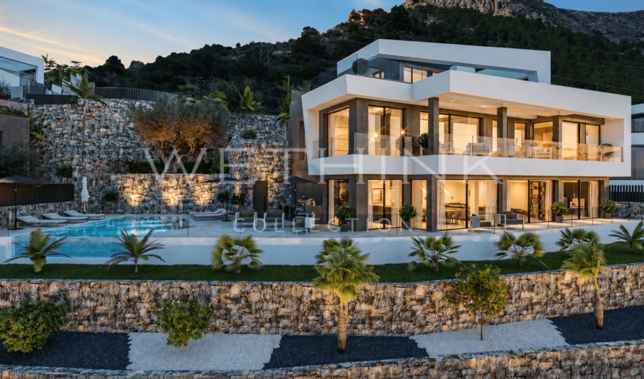 Luksuriøs moderne villa med evighetsbasseng og havutsikt i Calpe