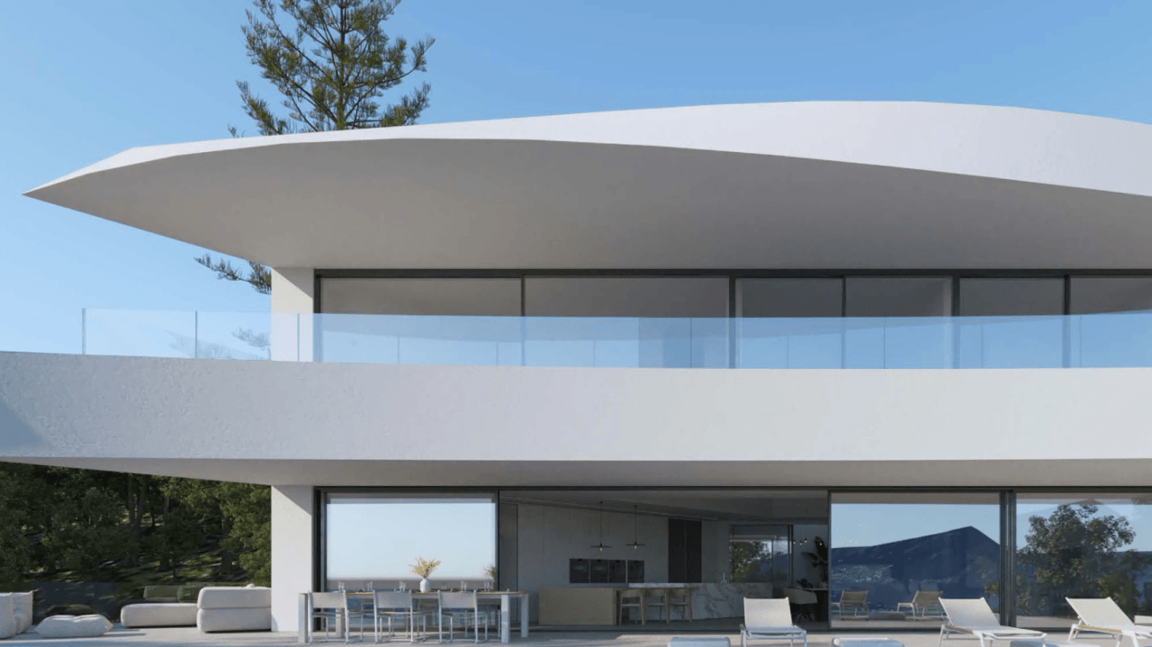 Ultra-nowoczesna luksusowa willa z panoramicznym widokiem na morze na sprzedaż w Altea