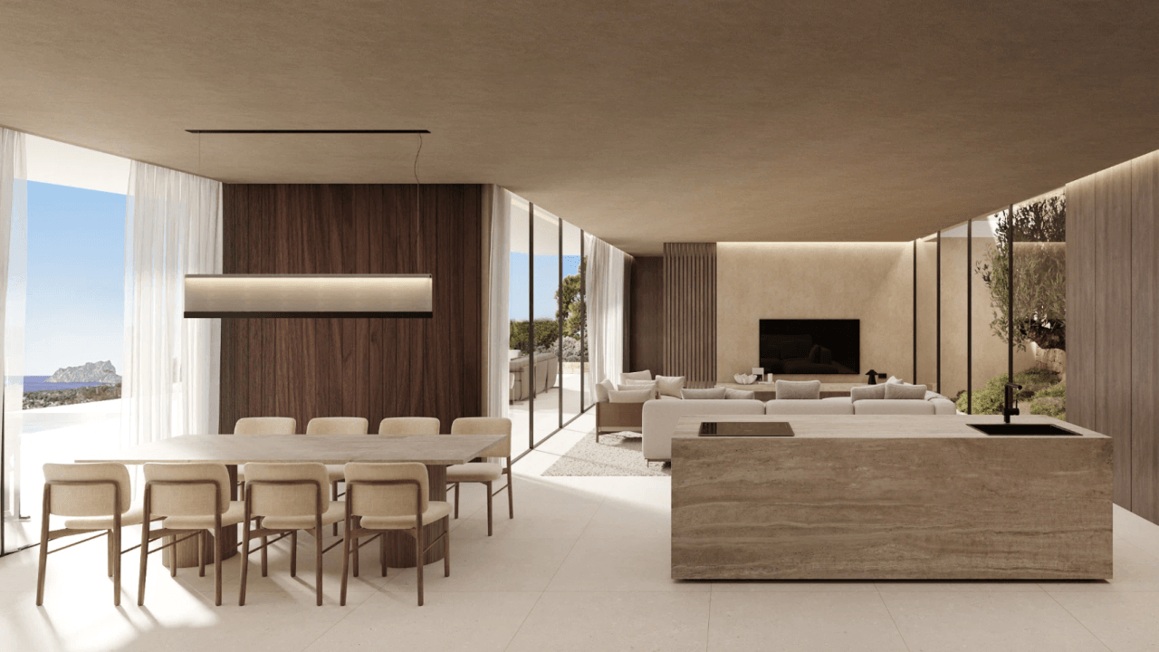 Moderne Luxusvilla mit Meerblick in Montemar, Benissa