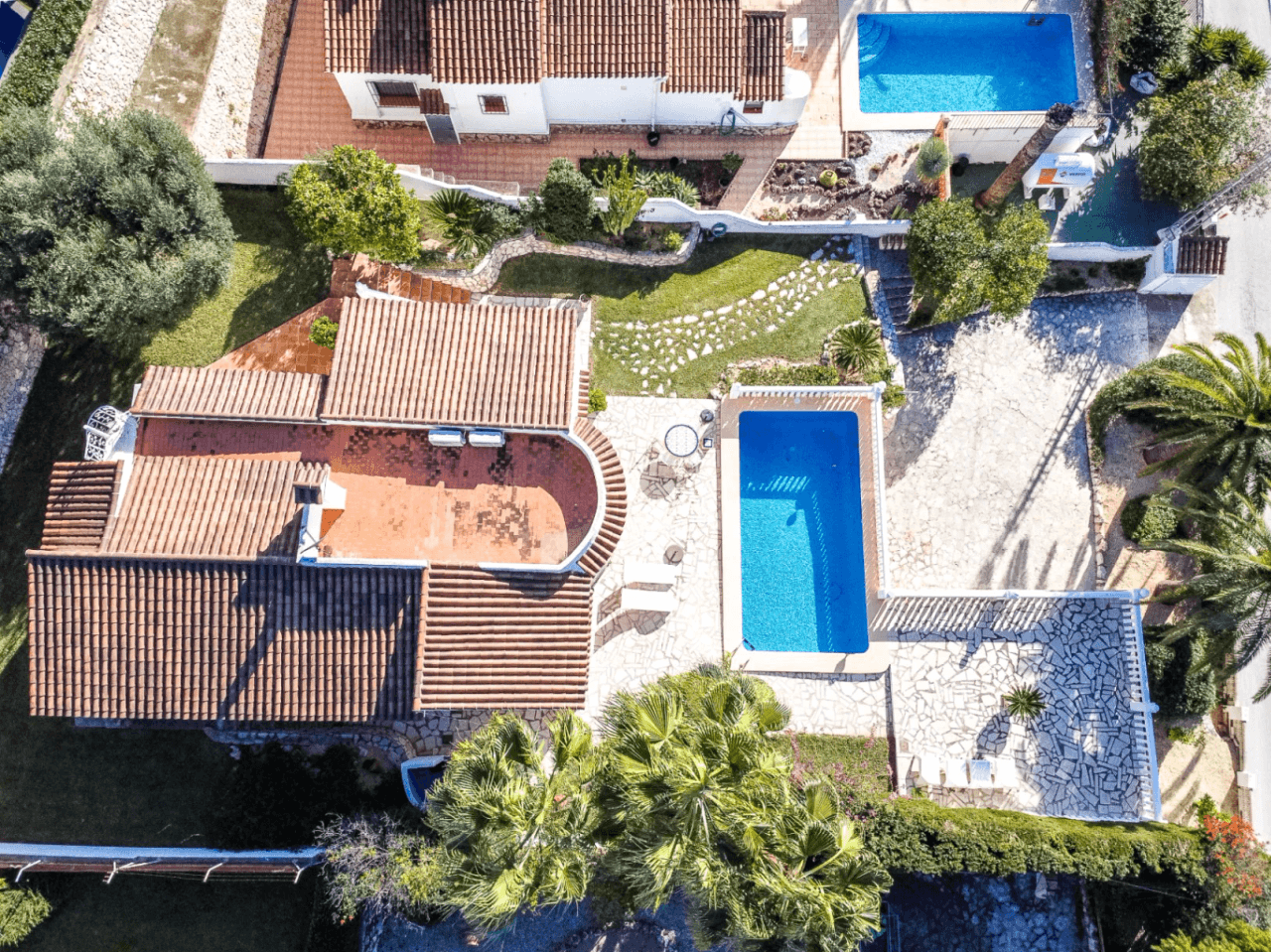 Mediterrane Villa mit Südwest-Ausrichtung in Benissa nahe dem San Jaime Golfclub.