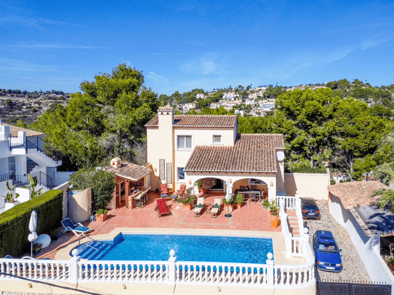Villa in Benissa mit Meerblick und separatem Gästeapartment