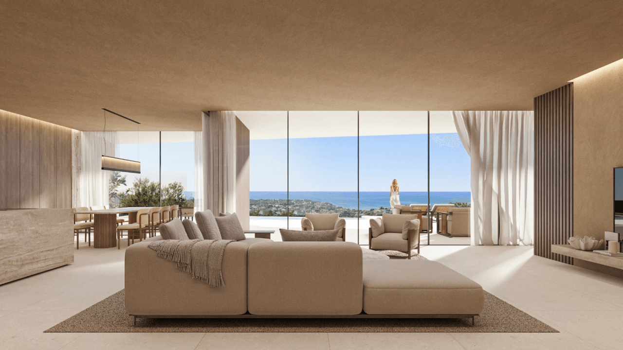 Moderne Luxusvilla mit Meerblick in Montemar, Benissa