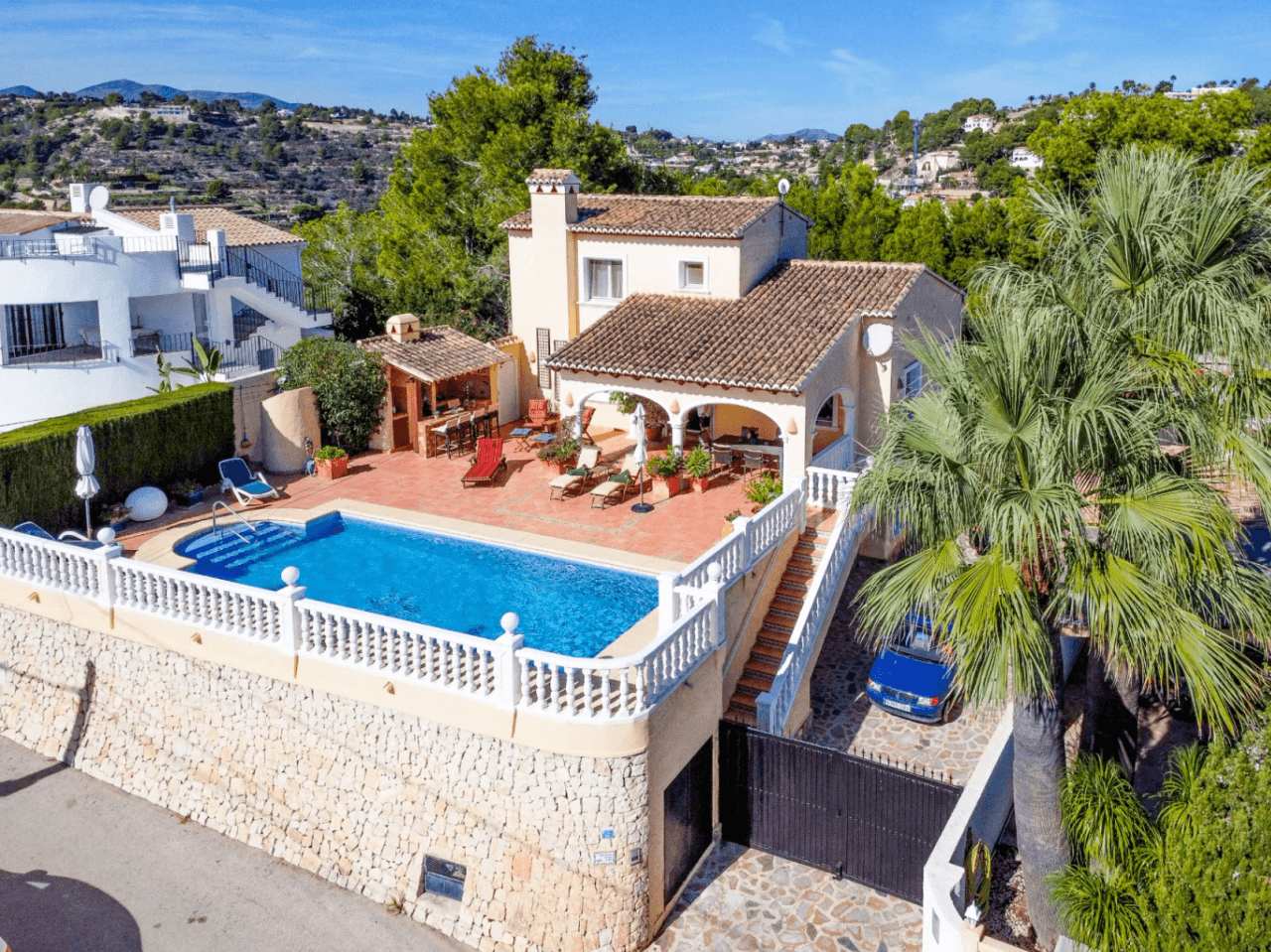 Villa in Benissa mit Meerblick und separatem Gästeapartment