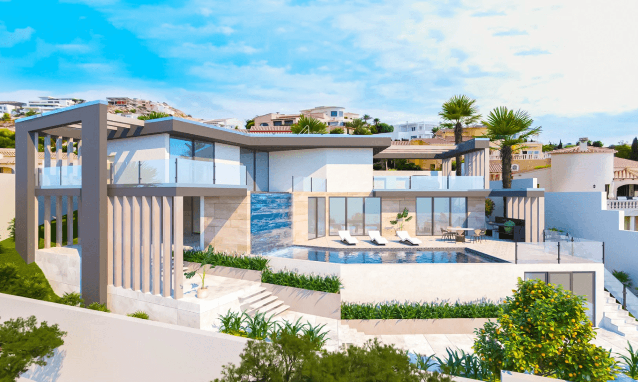 Modern design villa with spectacular sea views and luxurious features