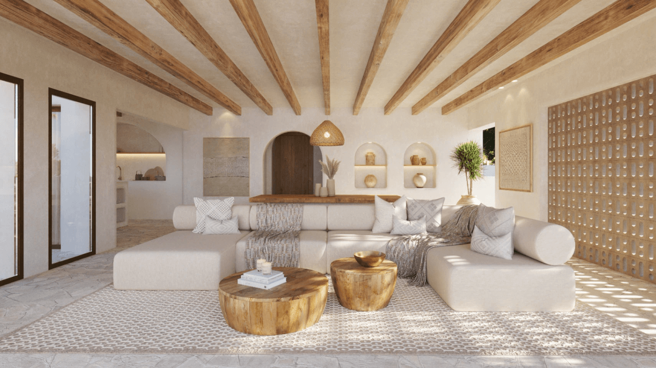 Villa Mediterránea al Estilo Ibiza con Vista al Montgó – Jávea