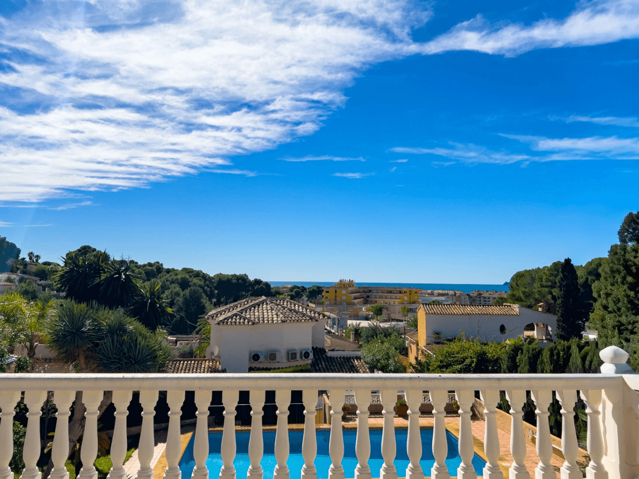 Sea View Villa for Sale in Moraira Walking Distance to Centre