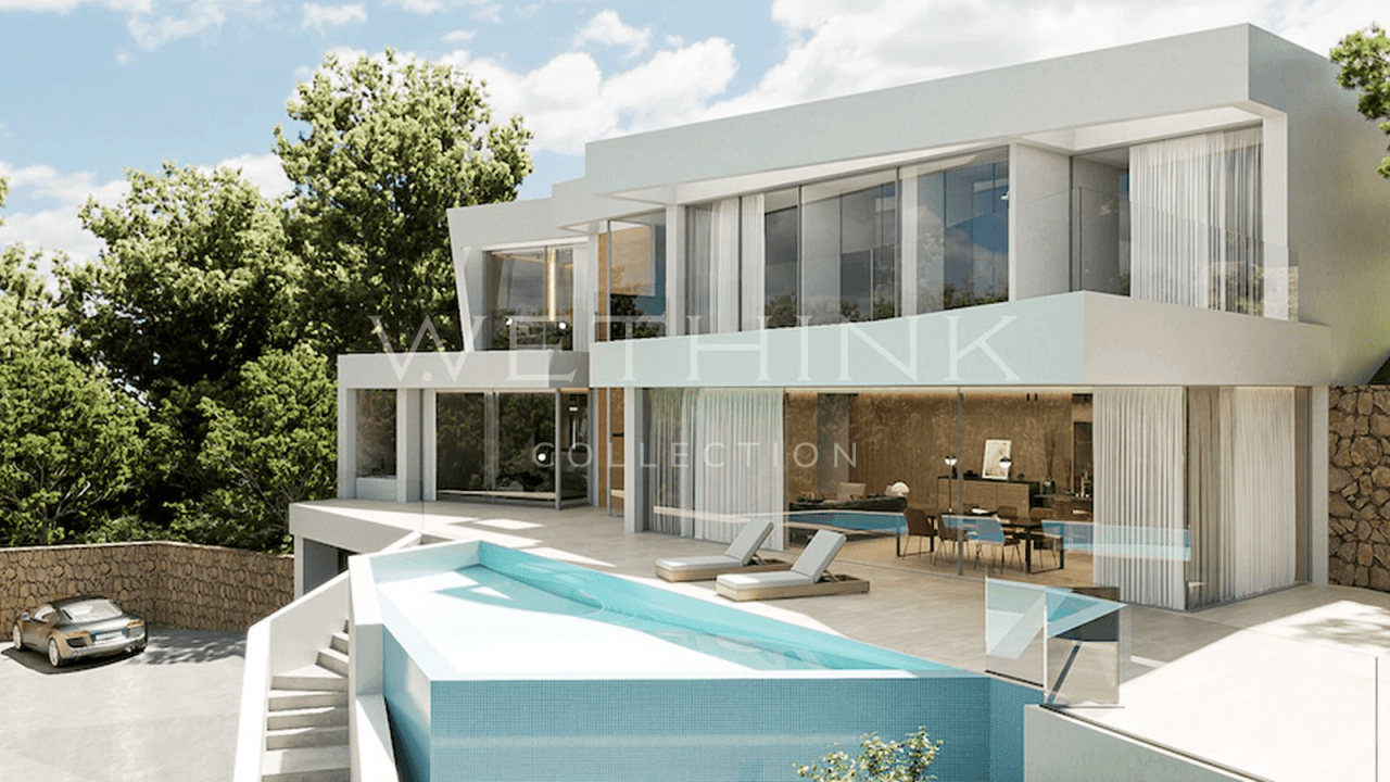 Elegant nybygget villa med panoramisk havudsigt i Altea Hills