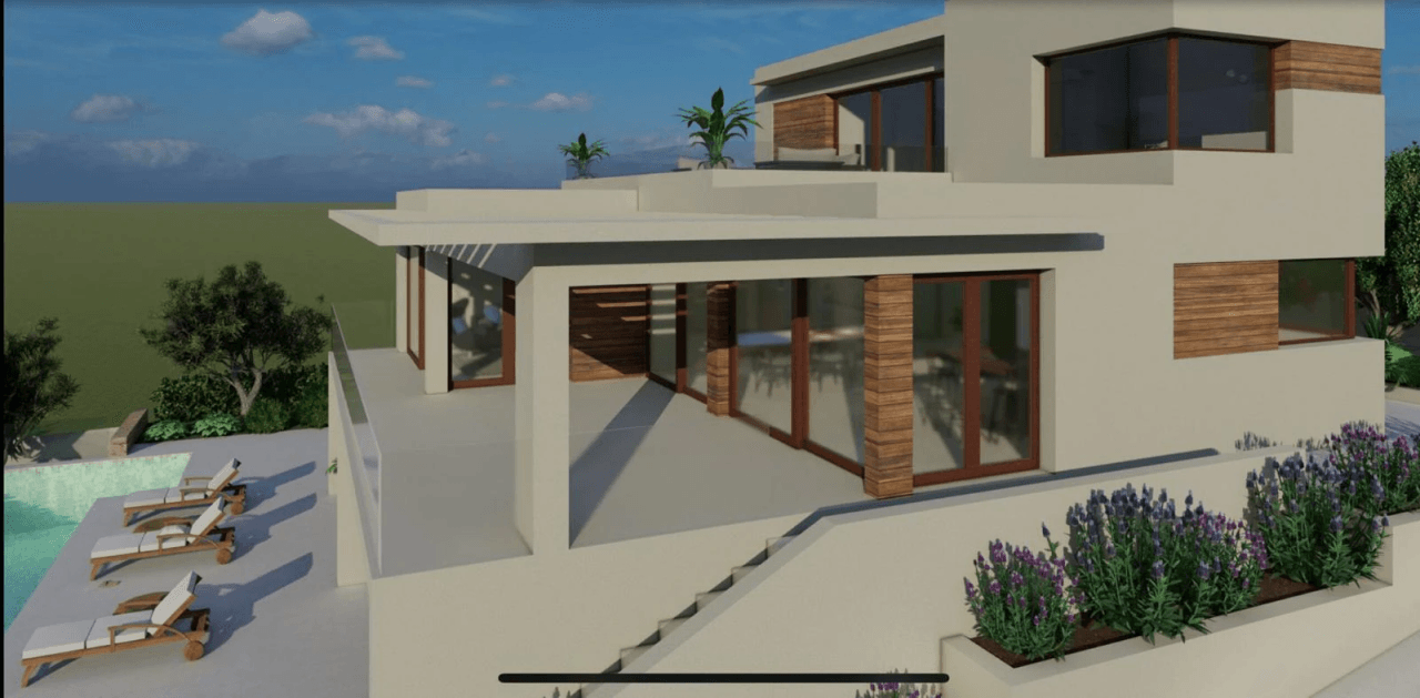 Contemporary Villa with Sea View, Light, and Privacy in Moraira