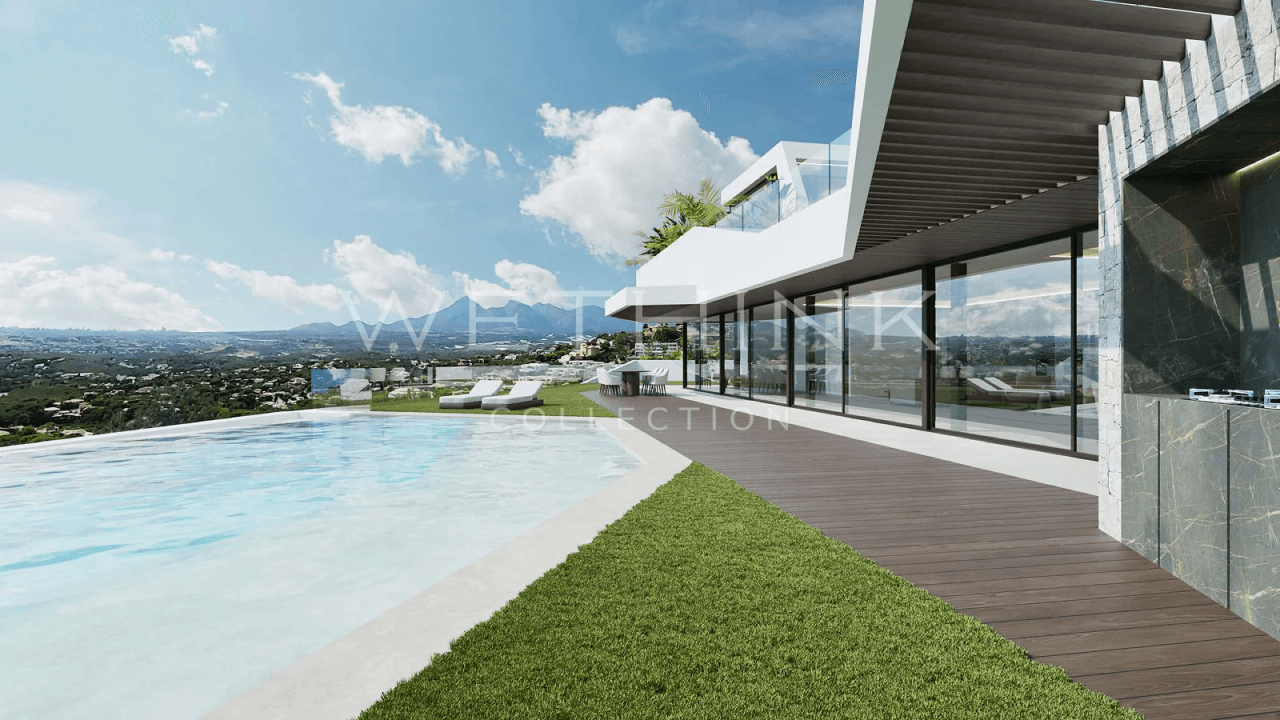Luxury villa in the Sierra de Altea with panoramic views of the Mediterranean Sea.