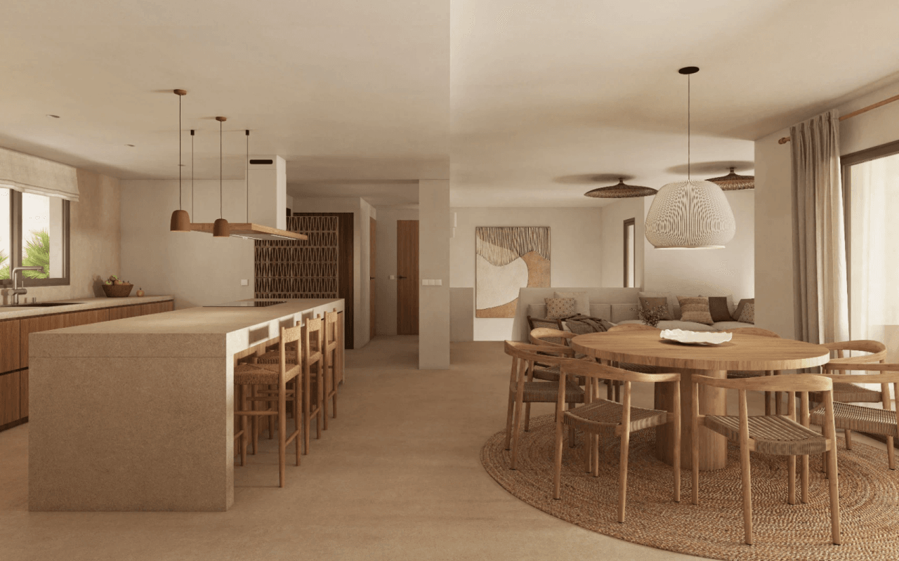 Luxury Mediterranean design villa in La Fustera with sea views, wellness facilities, and prime location.