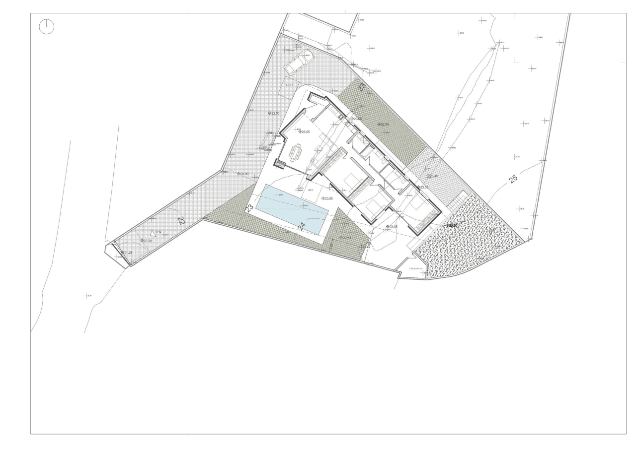New Mediterranean Villa Under Construction Just 500 Meters from the Sea in Calpe