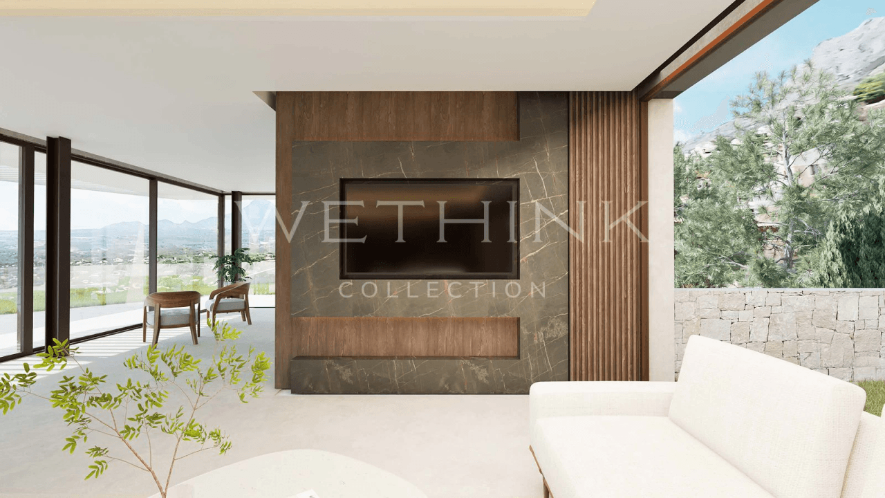 Luxury villa in the Sierra de Altea with panoramic views of the Mediterranean Sea.