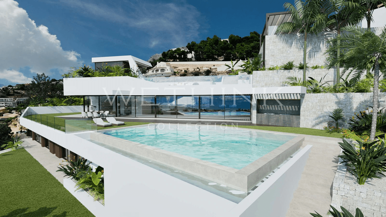 Luxury villa in the Sierra de Altea with panoramic views of the Mediterranean Sea.