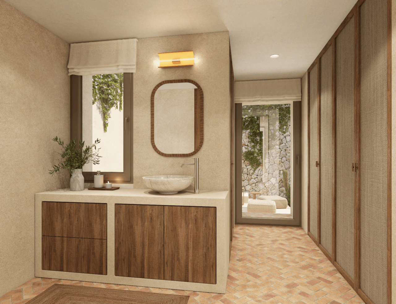 Luxury Mediterranean design villa in La Fustera with sea views, wellness facilities, and prime location.